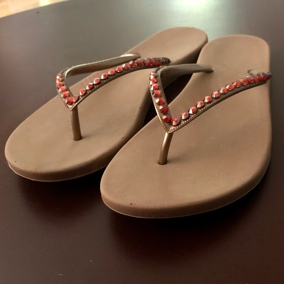 Genuine Swarovski Crystal Embellished Sandals - 8 - Picture 4 of 4